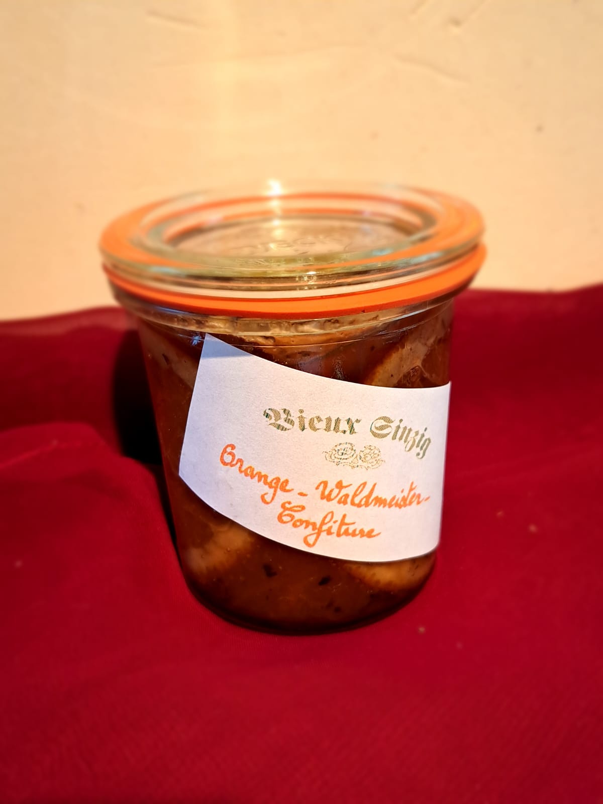 Orange-Waldmeister-Confiture