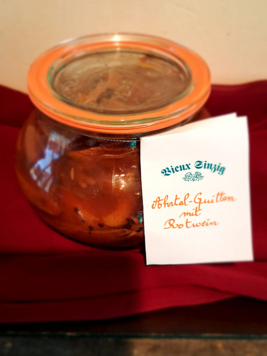 Ahrtal Rotwein-Quitten mit Ingwer 500g